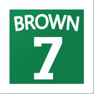 Jaylen Brown (Front & Back) Posters and Art